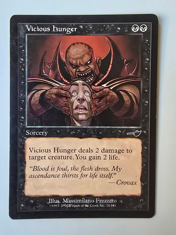 VICIOUS HUNGER (NEMESIS) (74/143) (MTG) (TRADING CARD)