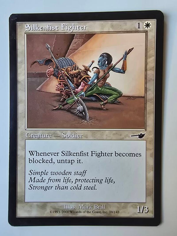 SILKENFIST FIGHTER (NEMESIS) (19/143) (MTG) (TRADING CARD)