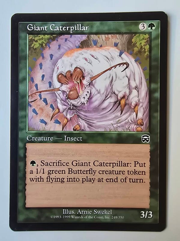GIANT CATERPILLAR (MERCADIAN MASQUES) (249/350) (MTG) (TRADING CARD)