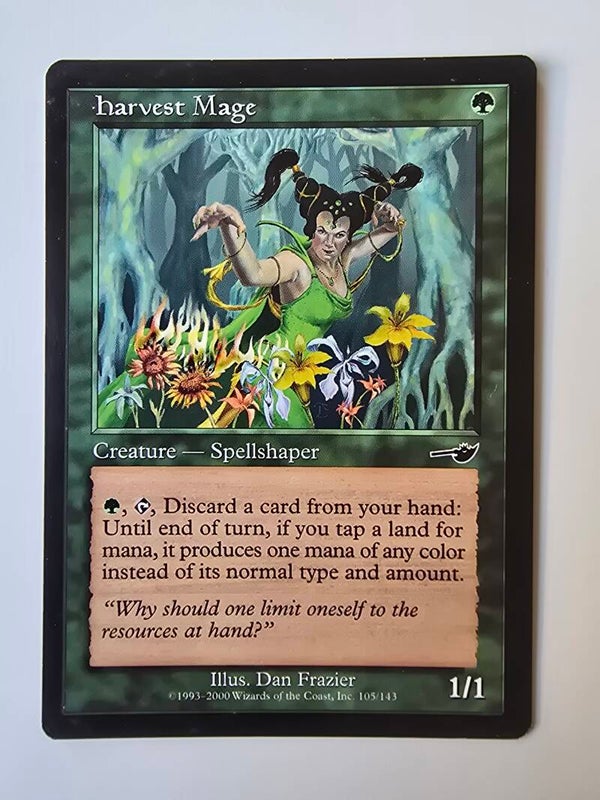 HARVEST MAGE (NEMESIS) (105/143) (MTG) (TRADING CARD)