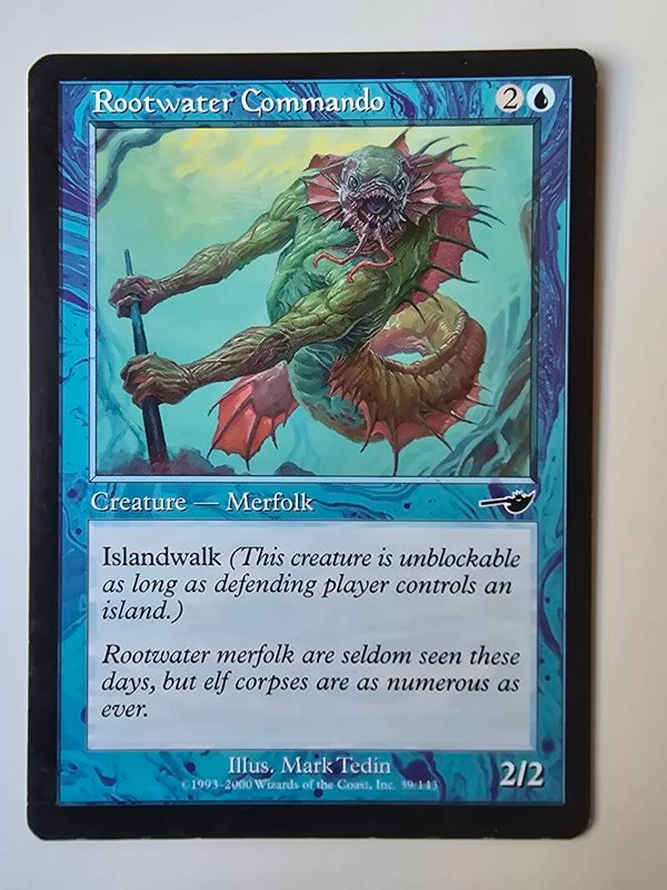 ROOTWATER COMMANDO (NEMESIS) (39/143) (MTG) (TRADING CARD)