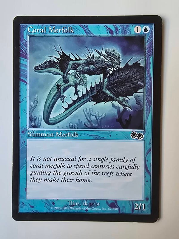 CORAL MERFOLK (URZA'S SAGA) (67/350) (MTG) (TRADING CARD)