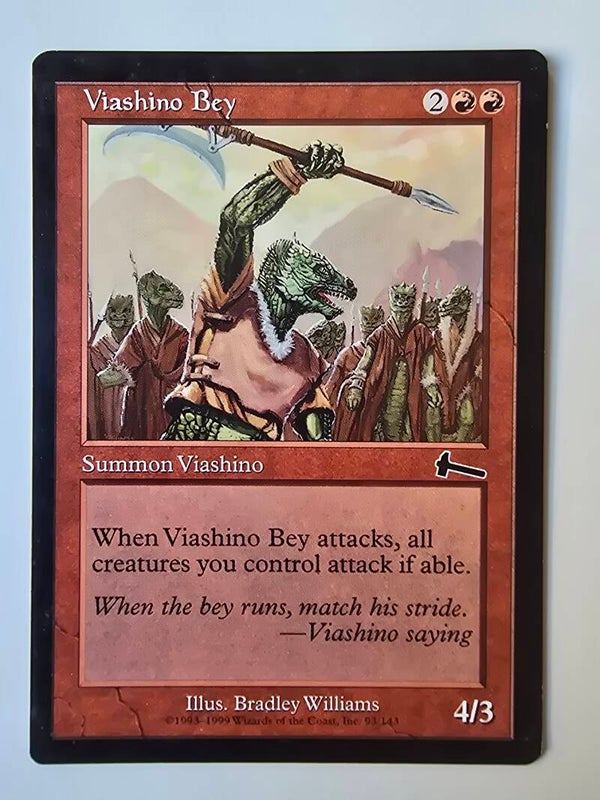 VIASHINO BEY (URZA'S LEGACY) (93/143) (MTG) (TRADING CARD)