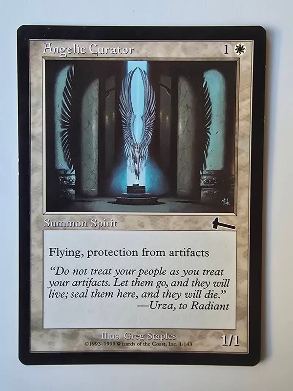ANGELIC CURATOR (URZA'S LEGACY) (1/143) (MTG) (TRADING CARD)