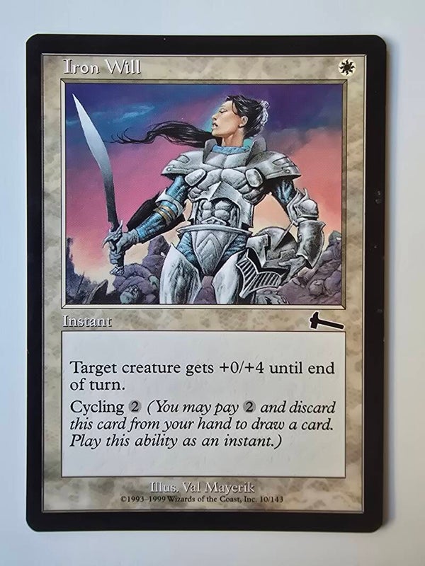 IRON WILL (URZA'S LEGACY) (10/143) (MTG) (TRADING CARD)