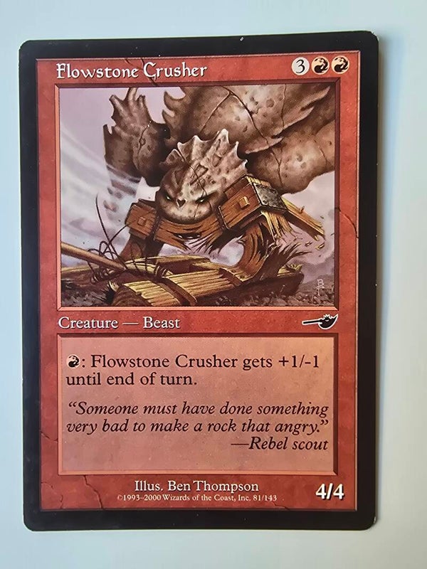 FLOWSTONE CRUSHER (NEMESIS) (81/143) (MTG) (TRADING CARD)
