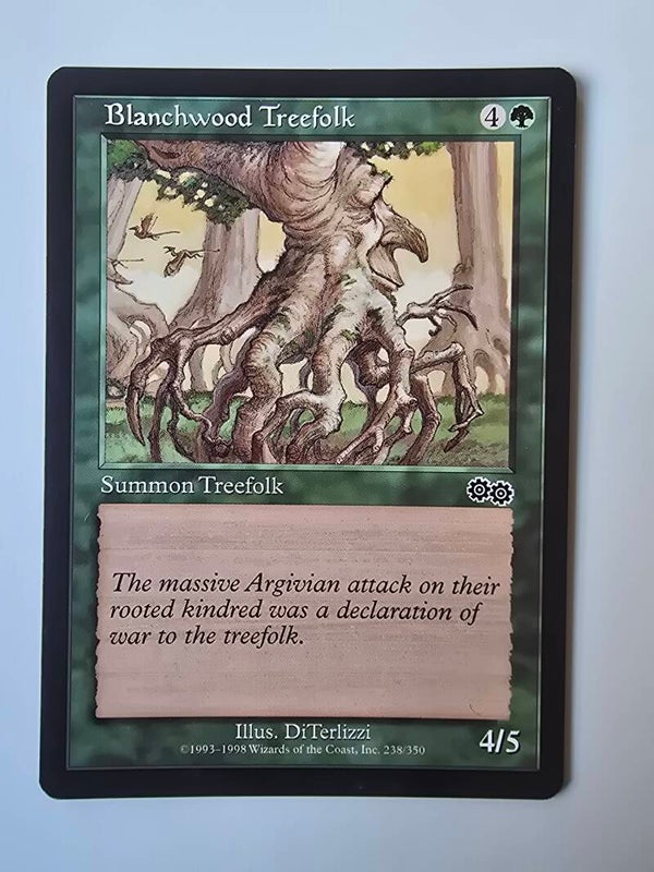 BLANCHWOOD TREEFOLK (URZA'S SAGA) (238/350) (MTG) (TRADING CARD)