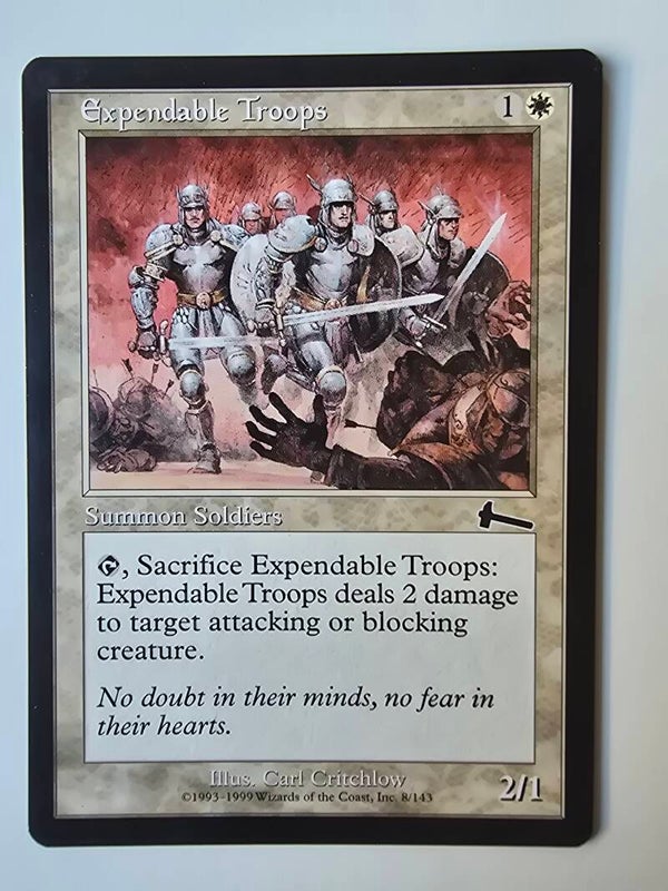 EXPENDABLE TROOPS (URZA'S LEGACY) (8/143) (MTG) (TRADING CARD)