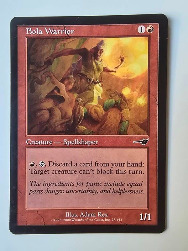 BOLA WARRIOR (NEMESIS) (78/143) (MTG) (TRADING CARD)