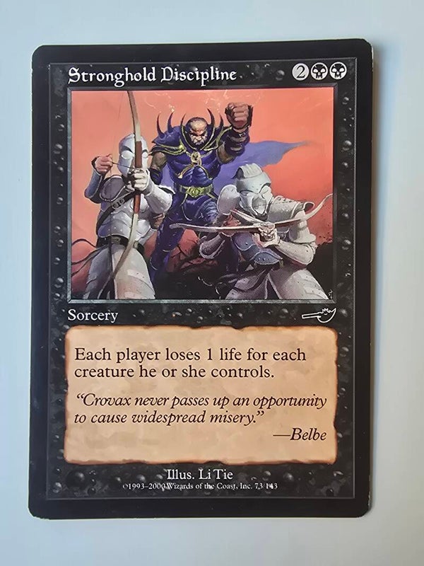 STRONGHOLD DISCIPLINE (NEMESIS) (73/143) (MTG) (TRADING CARD)