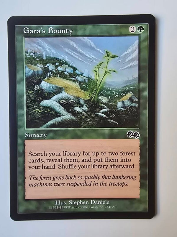 GAEA'S BOUNTY (URZA'S SAGA) (254/350) (MTG) (TRADING CARD)