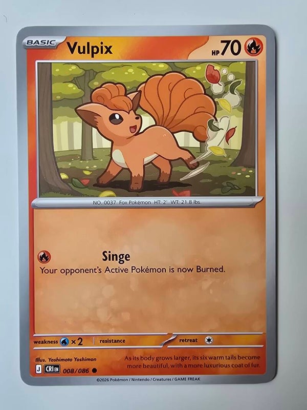 VULPIX (CHAOS RISING 008/086) (POKÉMON) (TRADING CARD)