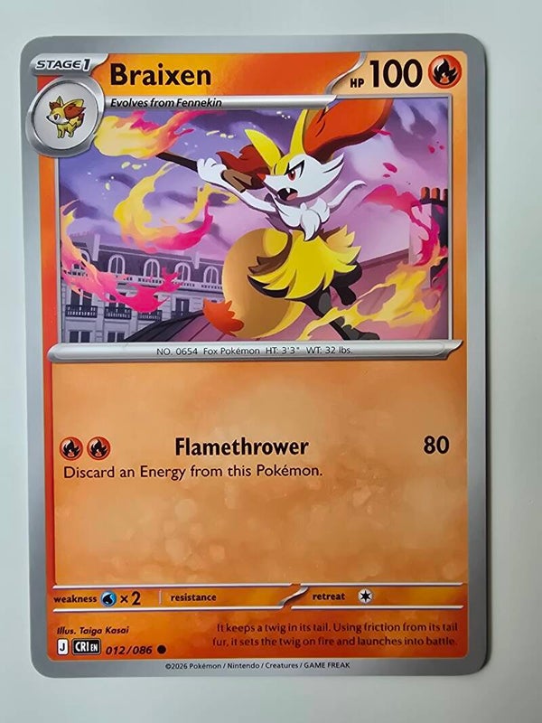BRAIXEN (CHAOS RISING 012/086) (POKÉMON) (TRADING CARD)