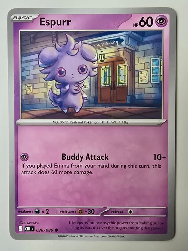 ESPURR (CHAOS RISING 036/086) (POKÉMON) (TRADING CARD)