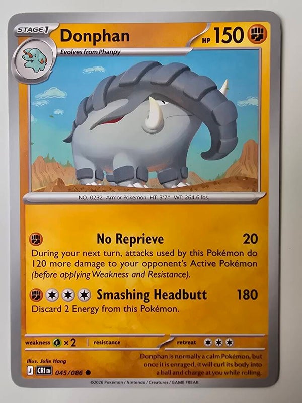 DONPHAN (CHAOS RISING 045/086) (POKÉMON) (TRADING CARD)