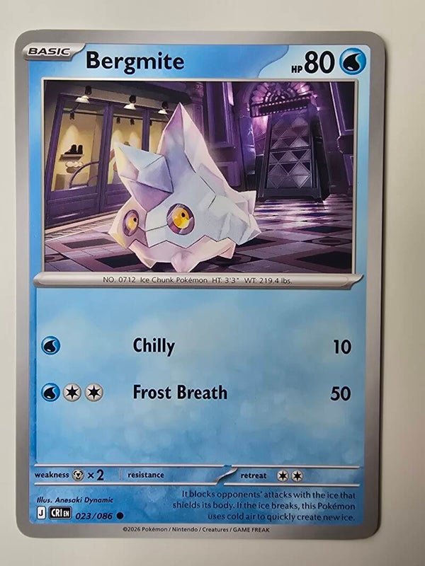 BERGMITE (CHAOS RISING 023/086) (POKÉMON) (TRADING CARD)