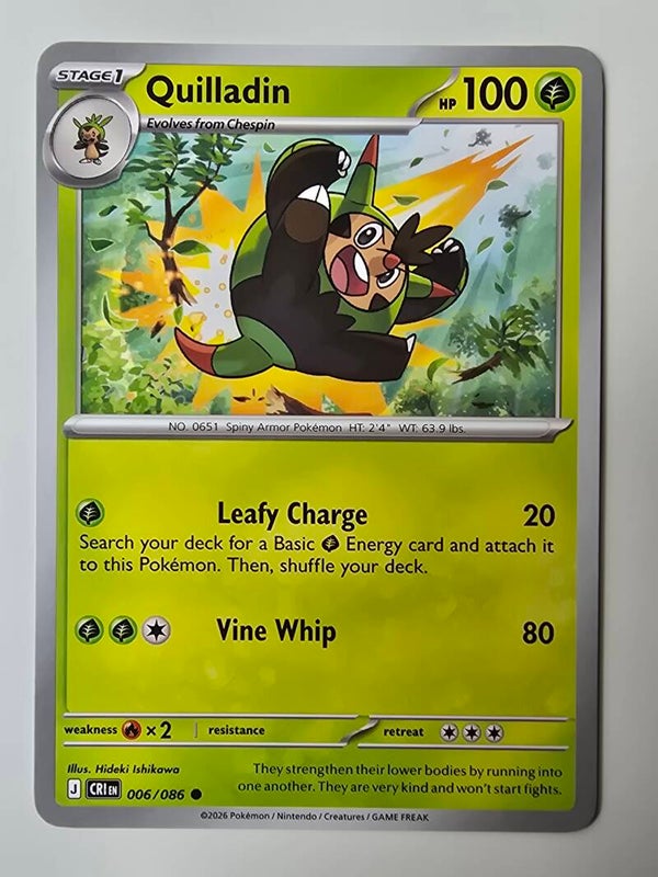 QUILLADIN (CHAOS RISING 006/086) (POKÉMON) (TRADING CARD)