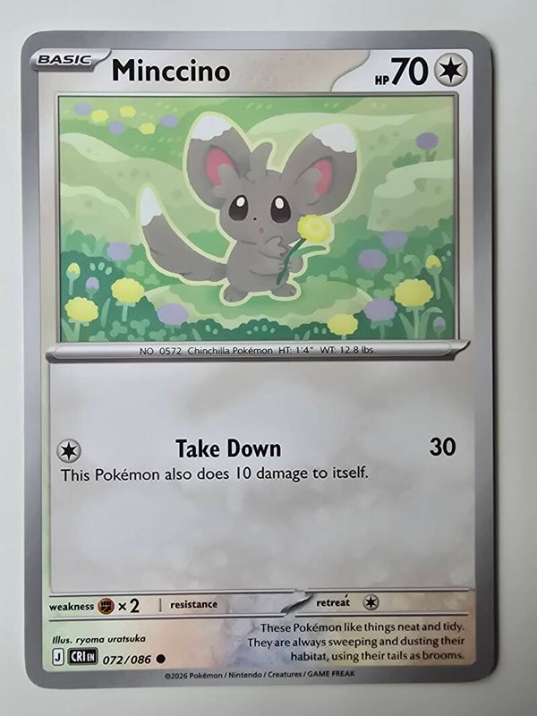 MINCCINO (CHAOS RISING 072/086) (POKÉMON) (TRADING CARD)