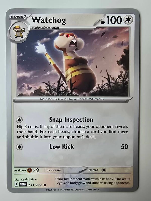 WATCHOG (CHAOS RISING 071/086) (POKÉMON) (TRADING CARD)