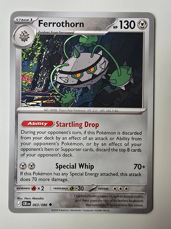 FERROTHORN (CHAOS RISING 063/086) (POKÉMON) (TRADING CARD)
