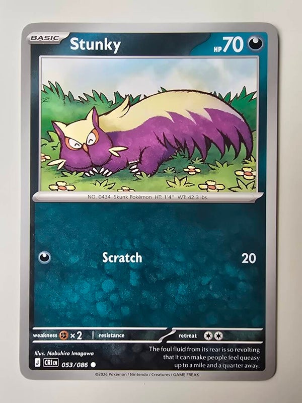 STUNKY (CHAOS RISING 053/086) (POKÉMON) (TRADING CARD)