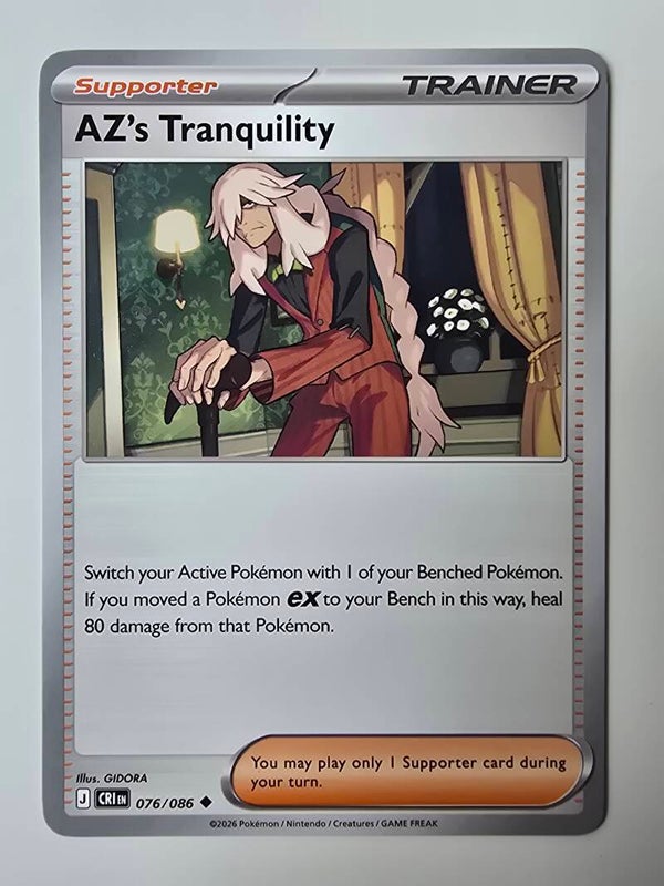 AZ'S TRANQUILITY (CHAOS RISING 076/086) (POKÉMON) (TRADING CARD)