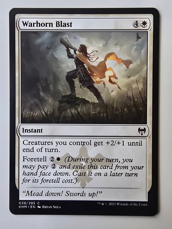 WARHORN BLAST (KHM) (038/285 C) (MTG) (TRADING CARD)