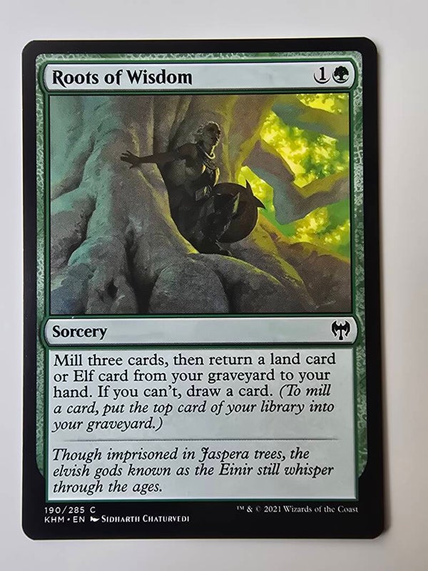 ROOTS OF WISDOM (KHM) (190/285 C) (MTG) (TRADING CARD)