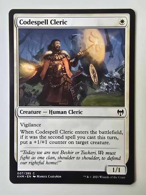 CODESPELL CLERIC (KHM) (007/285 C) (MTG) (TRADING CARD)