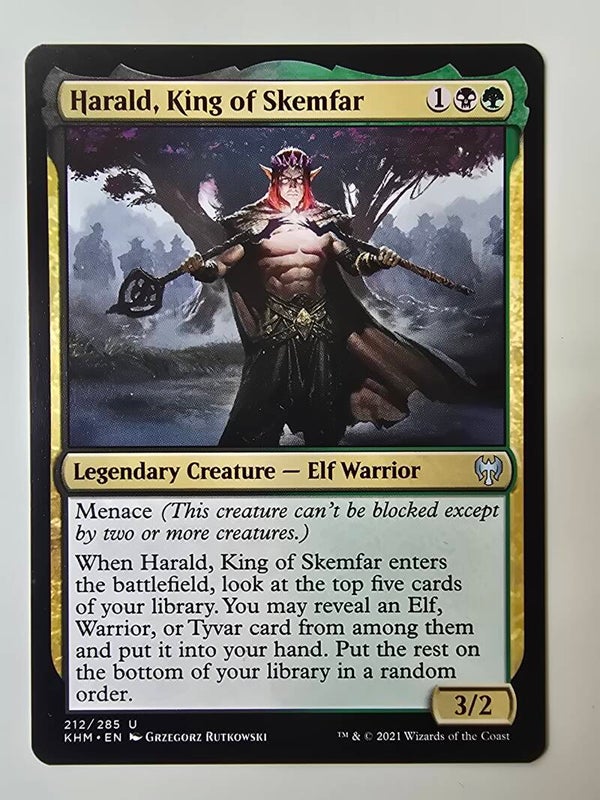 HARALD, KING OF SKEMFAR (KHM) (212/285 U) (MTG) (TRADING CARD)