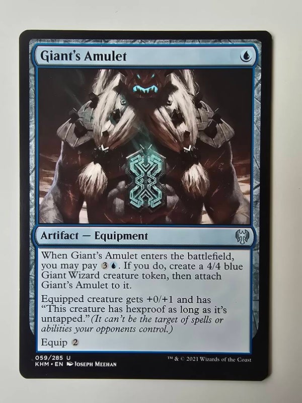 GIANT'S AMULET (KHM) (059/285 U) (MTG) (TRADING CARD)