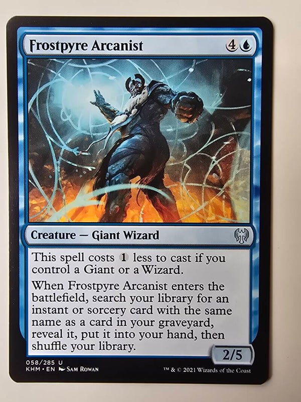 FROSTPYRE ARCANIST (KHM) (058/285 U) (MTG) (TRADING CARD)