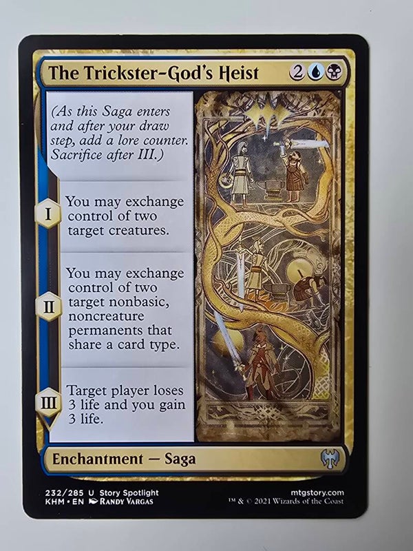 THE TRICKSTER-GOD'S HEIST (KHM) (232/285 U) (MTG) (TRADING CARD)