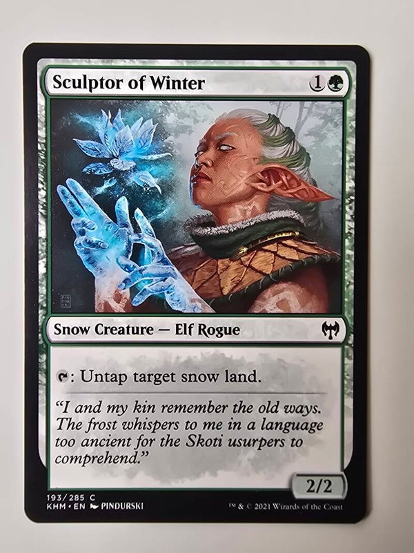 SCULPTOR OF WINTER (KHM) (193/285 C) (MTG) (TRADING CARD)
