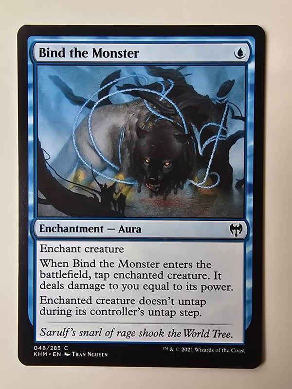 BIND THE MONSTER (KHM) (048/285 C) (MTG) (TRADING CARD)
