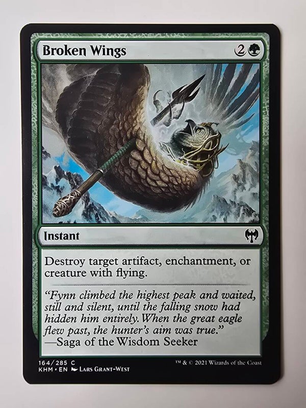 BROKEN WINGS (KHM) (164/285 C) (MTG) (TRADING CARD)