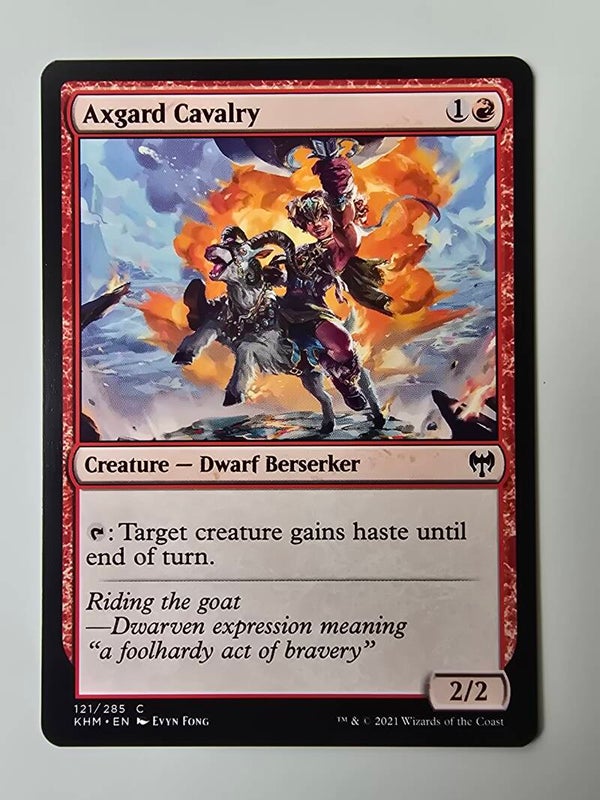 AXGARD CAVALRY (KHM) (121/285 C) (MTG) (TRADING CARD)