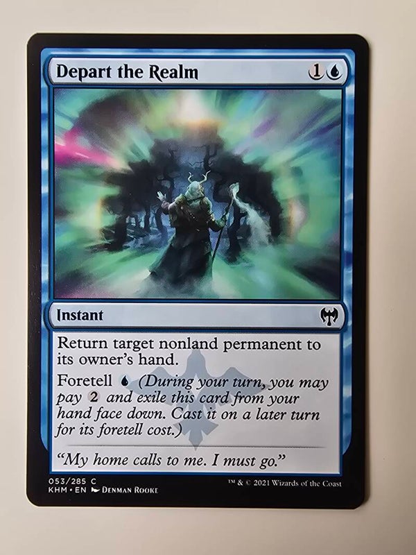 DEPART THE REALM (KHM) (053/285 C) (MTG) (TRADING CARD)