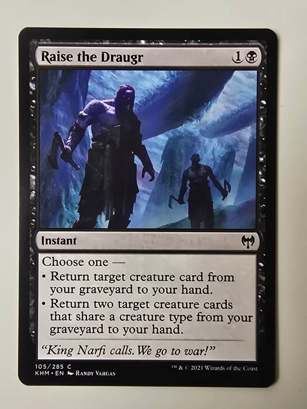 RAISE THE DRAUGR (KHM) (105/285 C) (MTG) (TRADING CARD)