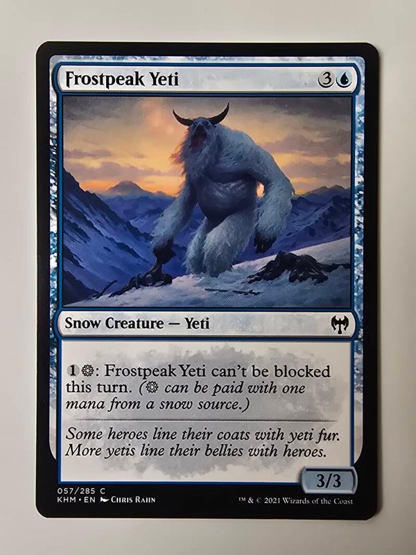 FROSTPEAK YETI (KHM) (057/285 C) (MTG) (TRADING CARD)