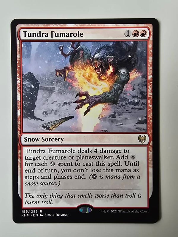 TUNDRA FUMAROLE (KHM) (156/285 R) (MTG) (TRADING CARD)