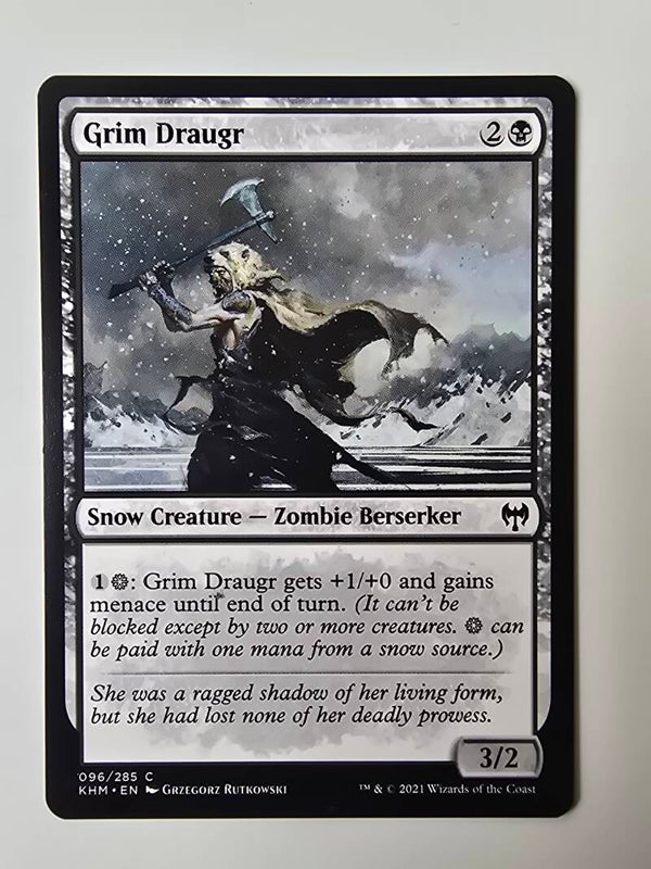 GRIM DRAUGR (KHM) (096/285 C) (MTG) (TRADING CARD)