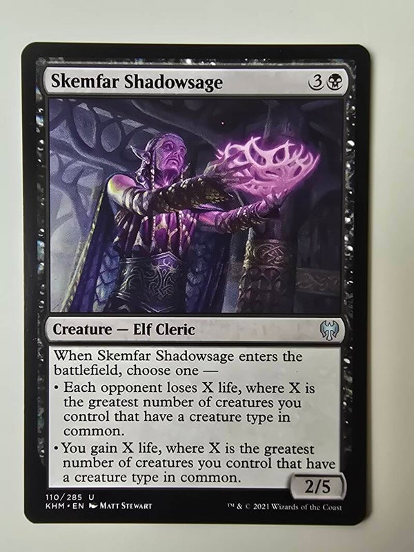 SKEMFAR SHADOWSAGE (KHM) (110/285 U) (MTG) (TRADING CARD)