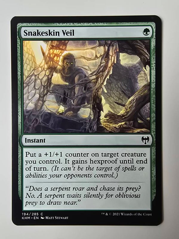SNAKESKIN VEIL (KHM) (194/285 C) (MTG) (TRADING CARD)