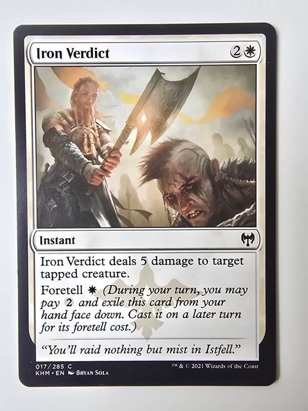 IRON VERDICT (KHM) (017/285 C) (MTG) (TRADING CARD)
