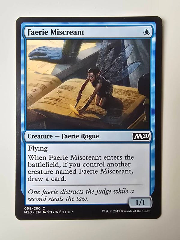 FAERIE MISCREANT (M20) (058/280 C) (MTG) (TRADING CARD)