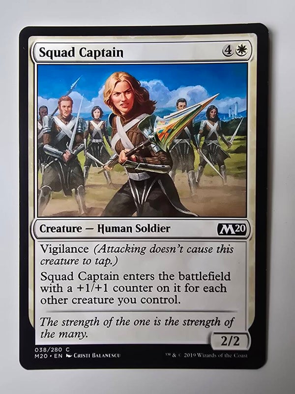 SQUAD CAPTAIN (M20) (038/280 C) (MTG) (TRADING CARD)