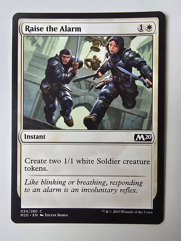 RAISE THE ALARM (M20) (034/280 C) (MTG) (TRADING CARD)