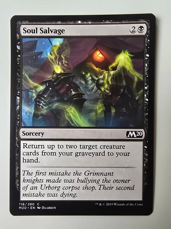 SOUL SALVAGE (M20) (116/280 C) (MTG) (TRADING CARD)