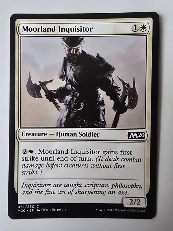 MOORLAND INQUISITOR (M20) (031/280 C) (MTG) (TRADING CARD)